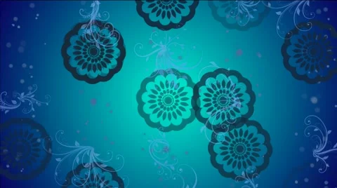 Falling flourish and ornaments 動画素材 48001823