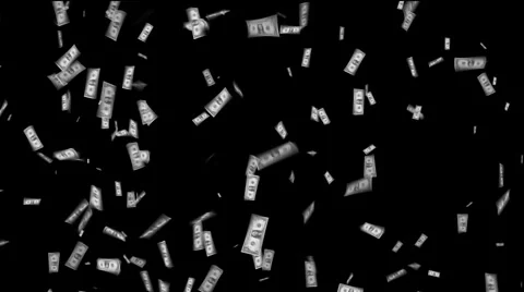 Falling Flying Dollar Stock Footage 910663