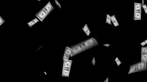 Falling Flying Dollar Money Stock Footage 921048