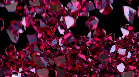 Falling gems fill the screen(diamond/glass/ruby) 스톡 동영상 68374540