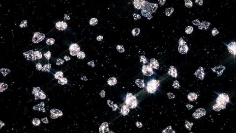 Falling gemstones animation Stock Footage 93953028