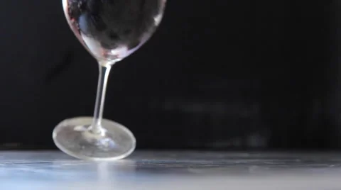 Falling Glass with Blackberry Stock Footage 55634421