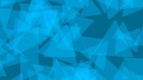 Falling glass blue triangles. Seamless loop Stock Footage 111800149