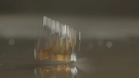 Falling glass Stock Footage