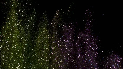 Falling glitter particles. Shiny confetti magic, sparkling, bokeh light Stock-Footage 122367450