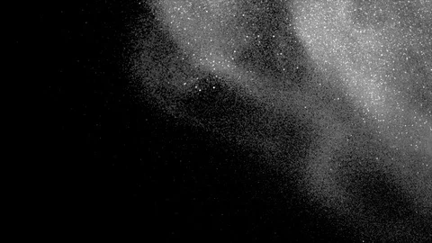 Falling glitter particles. Shiny confetti magic, sparkling, bokeh light Stock Footage 122369647