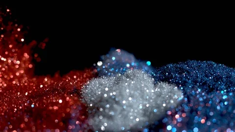 Falling glitter particles. Shiny confetti magic, sparkling, bokeh light 库存影片 122371145