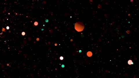 Falling glitter particles. Shiny confetti magic, sparkling, bokeh light Stock Footage 122371917