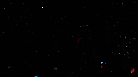 Falling glitter particles. Shiny confetti magic, sparkling, bokeh light Stock Footage 122373233
