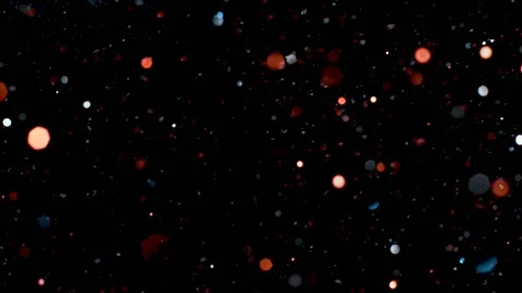 Falling glitter particles. Shiny confetti magic, sparkling, bokeh light Stock Footage 122374213