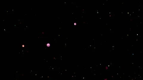 Falling glitter particles. Shiny confetti magic, sparkling, bokeh light Stock Footage 122376593
