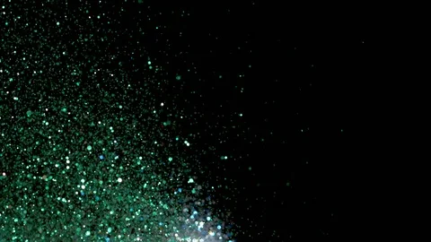 Falling glitter particles. Shiny confetti magic, sparkling, bokeh light Stock Footage 122378121
