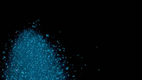 Falling glitter particles. Shiny confetti magic, sparkling, bokeh light Video stock 122379103