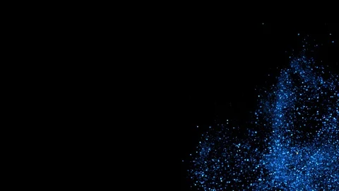 Falling glitter particles. Shiny confetti magic, sparkling, bokeh light 動画素材 122381241