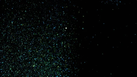 Falling glitter particles. Shiny confetti magic, sparkling, bokeh light Stock Footage 122382213
