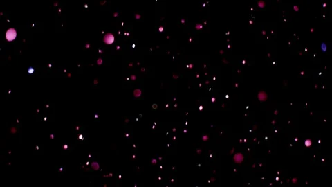 Falling glitter particles. Shiny confetti magic, sparkling, bokeh light Video stock 122382458