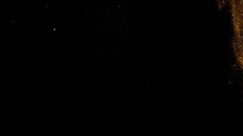 Falling glitter particles. Shiny confetti magic, sparkling, bokeh light Stock Footage 122383564