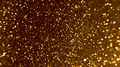 Falling glitter particles. Shiny confetti magic, sparkling, bokeh light Stock Footage 122385815