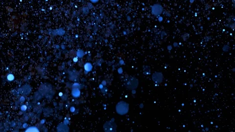 Falling glitter particles. Shiny confetti magic, sparkling, bokeh light Stock Footage 122385968