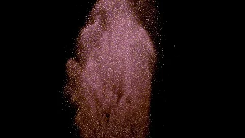 Falling glitter particles. Shiny confetti magic, sparkling, bokeh light 스톡 동영상 122389454