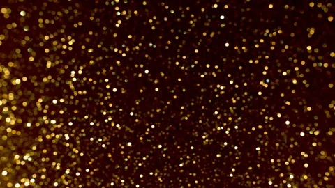 Falling glitter particles. Shiny confetti magic, sparkling, bokeh light Stock Footage 122389701