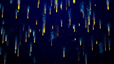 Falling glittering particles streaks animation Stock Footage 180192062