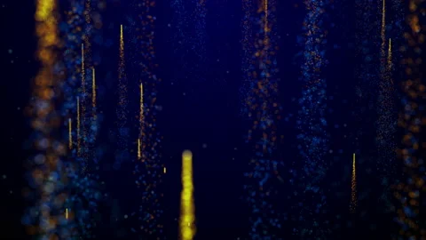 Falling glittering particles streaks animation Stock Footage 202323030