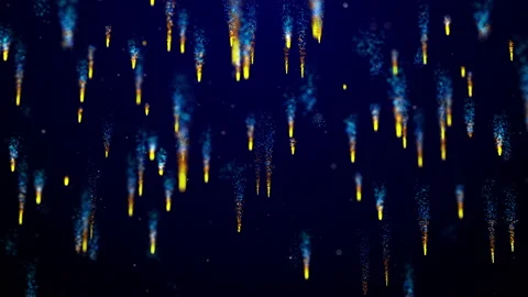 Falling glittering particles streaks animation Stock Footage 232592836