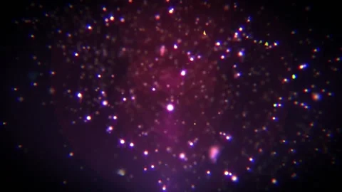 Falling Glittery, Starry Dust Soft Chromatic Aberration Motion Background Stock Footage 143023016