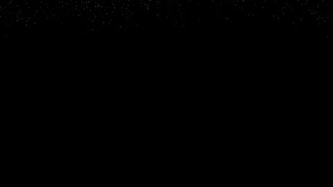 Falling glow dust particles on black abstract background Stock Footage 314836783