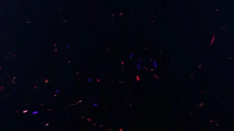 Falling Glowing Colorful Dust Particles Animation. Stock Footage 219502637