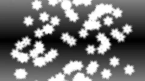 Falling Glowing Expanding Snowflakes Fall Snow Mask Stock Footage 139737238