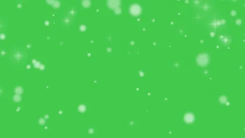 Falling Glowing Light Particles and Stars Green Screen Video Overlay Stock Footage 344675091