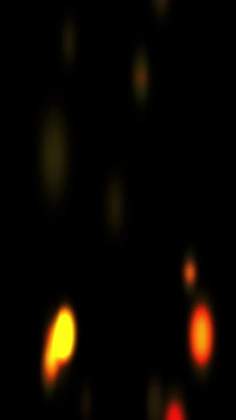 Falling glowing sparks and fire embers on black background 库存影片 336796700