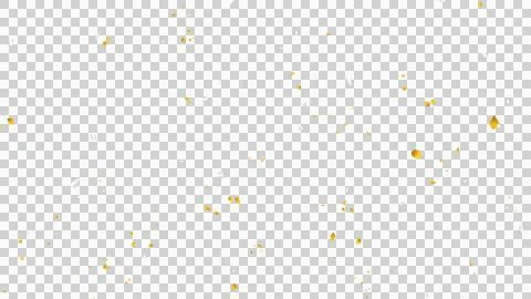 Falling gold and silver confetti for celebrations. Transparent background. 스톡 일러스트