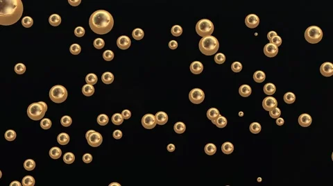 Falling Gold ball Stock Footage 46154070