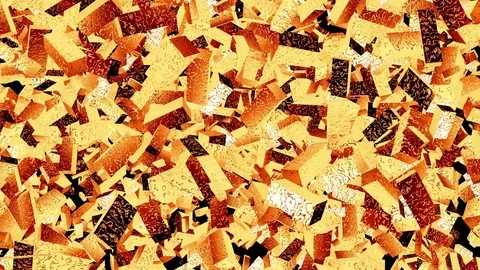 Falling gold bars 動画素材 82396987