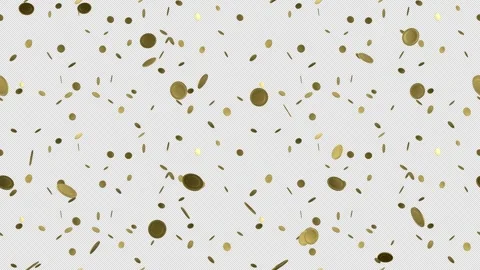 Falling Gold Coin LOOP TILE with alpha.T... | Stock Video | Pond5