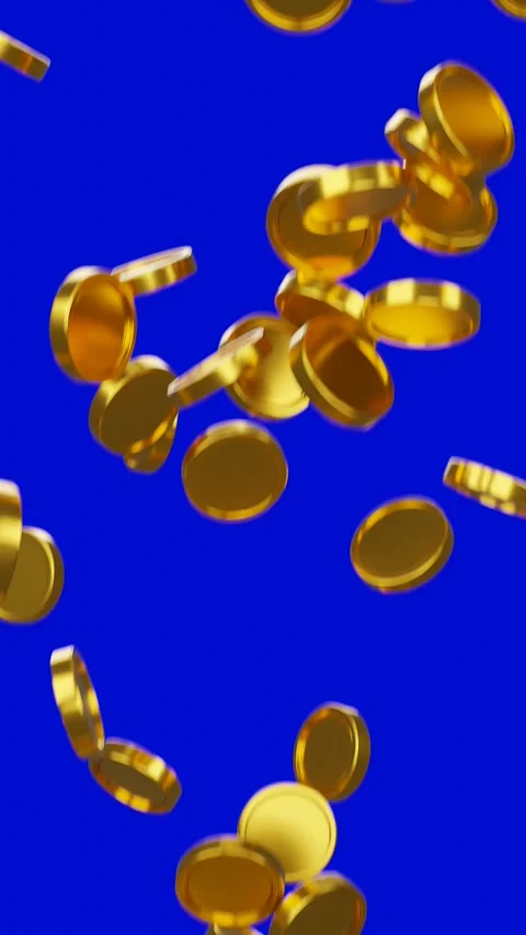 Falling gold coins	 Video stock 285645797