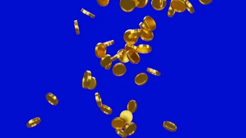	 Falling gold coins	 Stock Footage 285652260