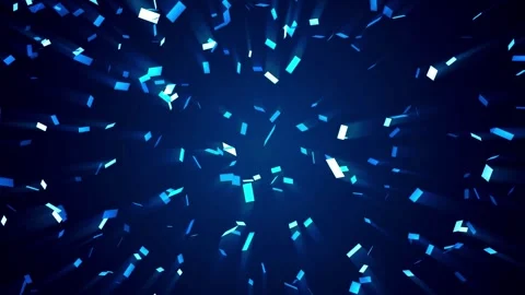 Falling gold colorfull glitter foil confetti Animation falling 3d movement on Stock Footage 336445226