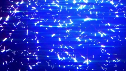 Falling gold colorfull glitter foil confetti Animation falling 3d movement on Stock Footage 336445310
