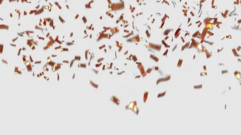 Falling Gold Confetti Animation Stock Footage 248984698