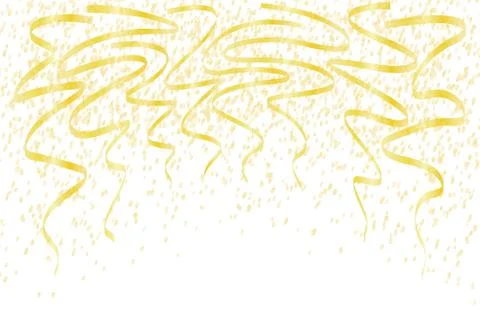 Falling gold confetti Illustrazione stock