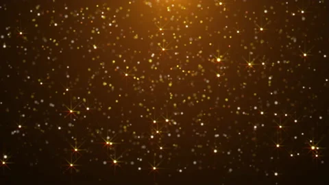 Falling gold dust bokeh background loop Stock Footage 202337556