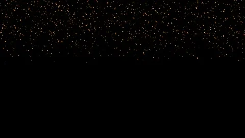 Falling gold particles on black abstract background Stock Footage 310787806