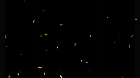 Falling Golden Confetti Celebration Stock Footage 341683768