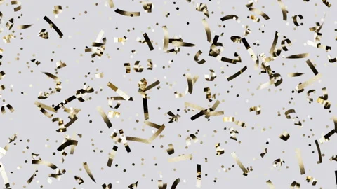 Falling golden glitter and confetti bring a vibrant celebratory mood Видео 341679706