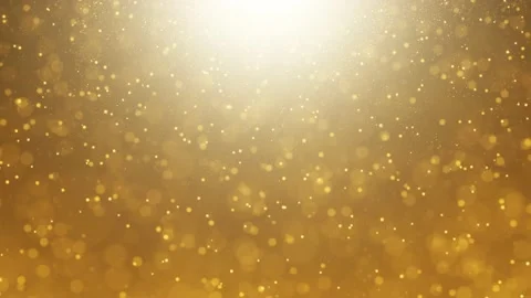 Falling golden glitter particles seamless loop background Stock Footage 229764116