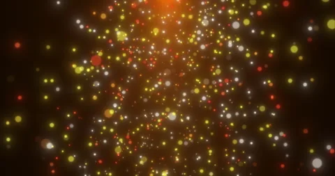 Falling golden sparkling particles on a black background 332 Stock Footage 310040168